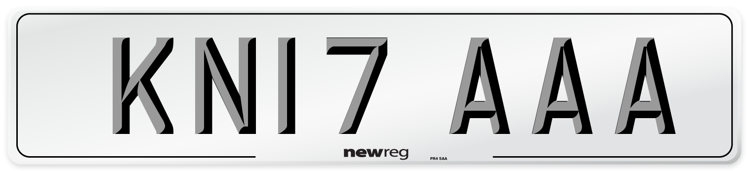 KN17 AAA Number Plate from New Reg